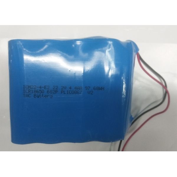 ICR18650 6S2P 22.2V 4.4AH Lithium Ion Pack  For Subwoofers