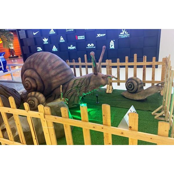 Lovely Animatronic Snail Indoor Outdoor Theme Park Simulation Insects