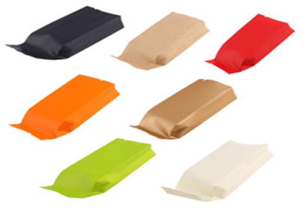 Colorful Coffee Side Gusseted Polypropylene Bags Laminated With Valve