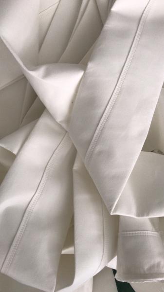 High Efficiency Polyester Filter Bag Anti - Acid 450GSM~550GSM for Cement Plant
