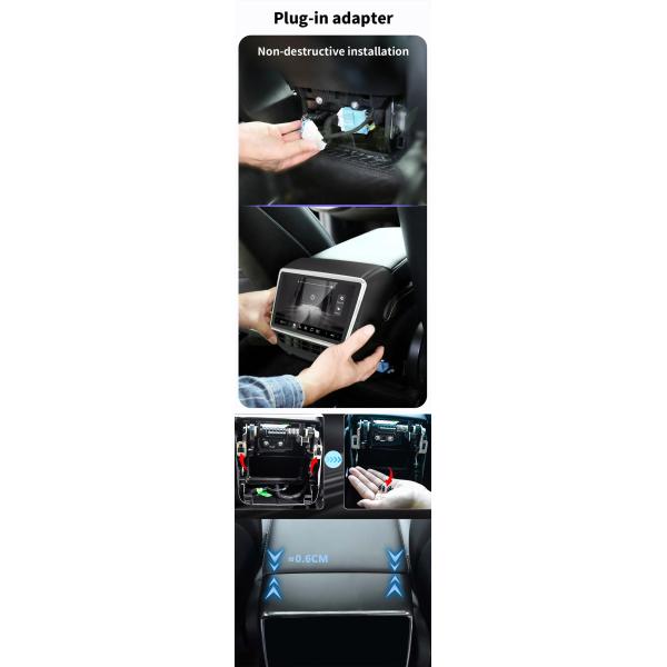 Tesla Model Y 2023 Аксессуары Заднее развлечение Дисплей управления климатом Android 10