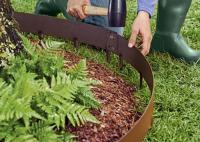 Aço Enferrujado Landscape Edging paisagem do metal de um Corten de 3,9 polegadas