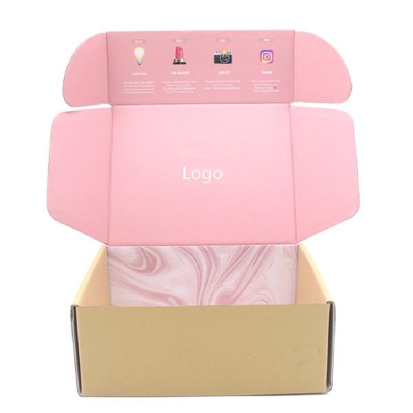 Customizado Preto Luxo Plexagem Corrugado Papel Cosméticos Envio Mailer Caixa de presente com logotipo
