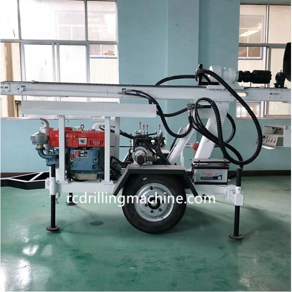 RC120W Маленькая водяная буровая машина Подходит для буровых работ с молотком вниз по отверстию и вращающейся буровой