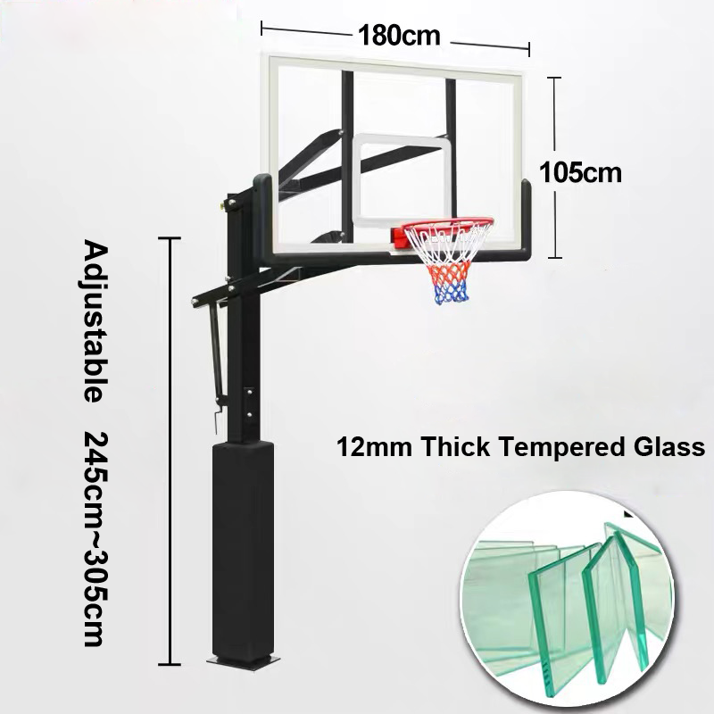 ODM/OEM Outdoor Quick-Install Basketball Hoop Durable Outdoor Stand for Sports Courts Parks and Competitive Play