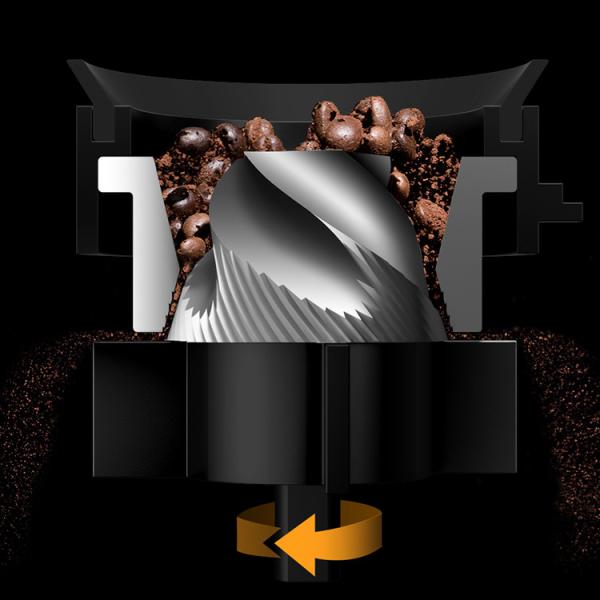 304 Stainless Steel Espresso Machine 220V Household French Press Grinder Removable Chamber