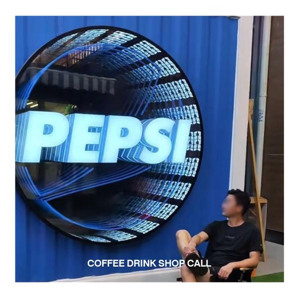 Неоновые зеркала, отражающие художественность Внутренние наружные модные тенденции для современных пространств