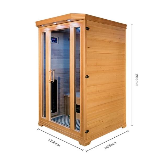Custom Home Hemlock 2 Person Infrared Sauna Room With Oxygen Ionizer