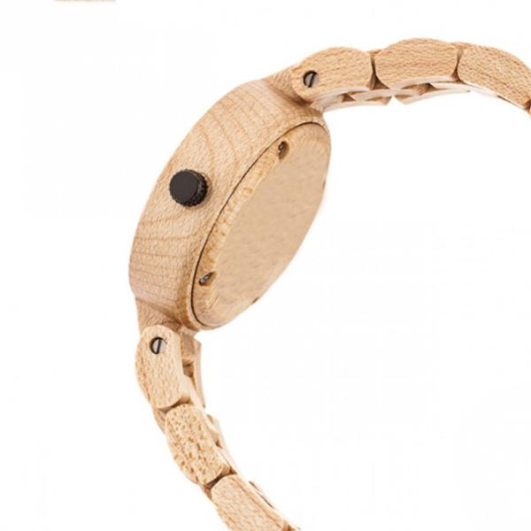 Boyear Custom Logo Wooden Watches Luxury Red Sandal Fashion Wood Watch Women,Ladies Fashion Watch