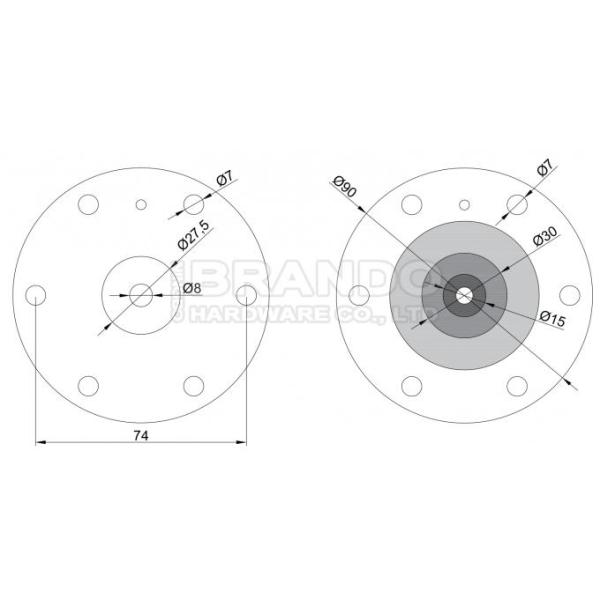 SBFEC NBR FKM Membrane Diaphragm For DMF-ZL-B Pulse Jet Valve