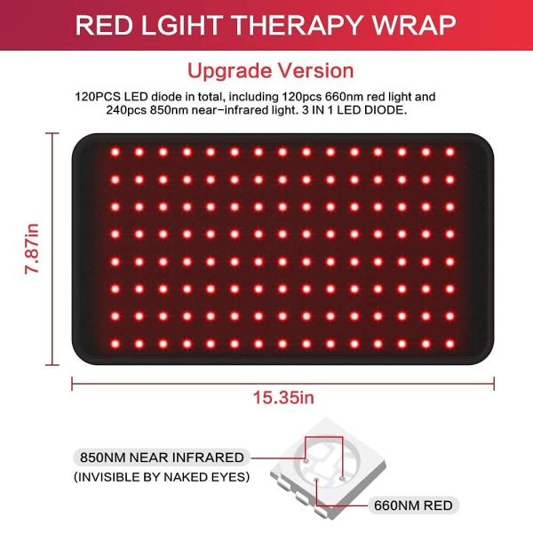 Red Light Device PDT Therapy Belt AC 110V Infrared For Pain Relief For Body