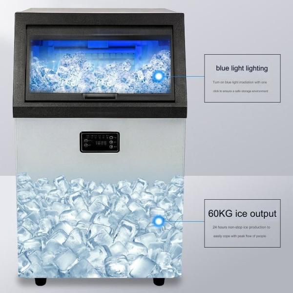 220V Frequency 50Hz Snow Ice Maker with Automatic Water Supply and Advanced Features