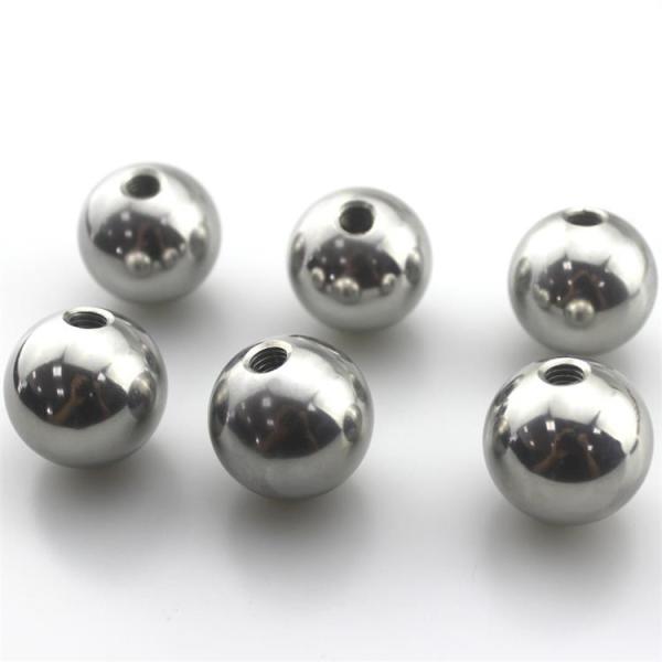 SS304 Solid Stainless Steel Balls With Threaded Blind Half Hole 15MM 15.8MM