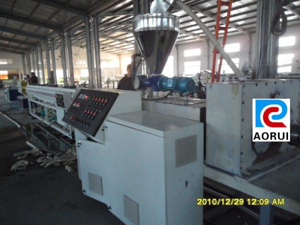 HDPE / LDPE Plastic Pipe Extrusion Line , Single Wall Corrugated Pipe Production Line