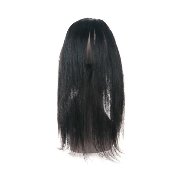 Сырцовое закрытие 360 шнурков прифронтовое, естественные человеческие волосы Фронтал шнурка черноты 360