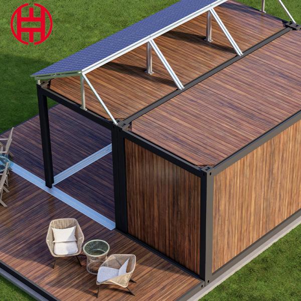 Portable Modular Duplex Shipping Restaurant Container Bar House with Solar Panels