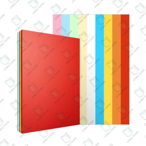 Papel offset colorido de celulose virgem 100% para impressão offset