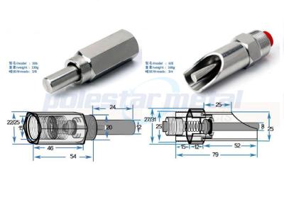 3/4 Male L SUS 201 Stainless Steel Pig Nipple Drinker For Swine / Sow Feeding Equipment