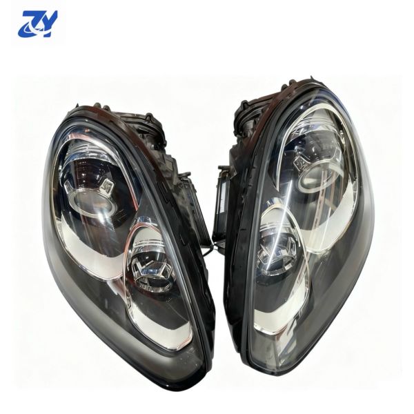 High Configuration LED Black Matrix Headlight Assembly for Porsche Cayenne 2015-2018 GTS