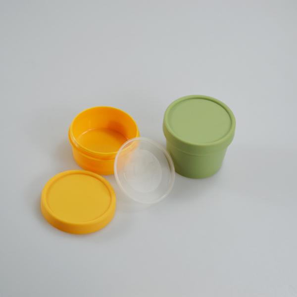 Couleur claire ou personnalisée 50ml/100ml Crème pour peau du visage Jar de crème PP Mate Container