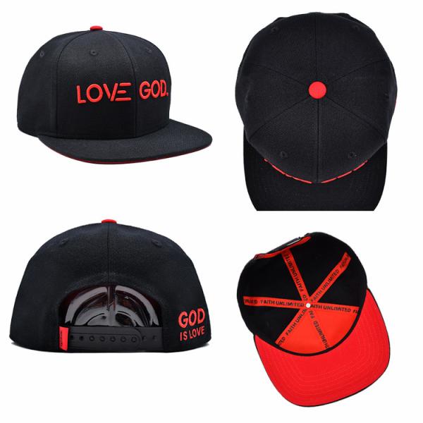 Men 60cm Flat Brim Snapback Hats Adjustable Flat Bill Hip Hop Cap
