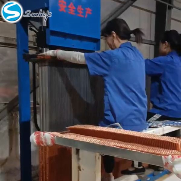 CNC Radiator Core Assembler Precise Fin To Tube Insertion And Custom Fixture Design
