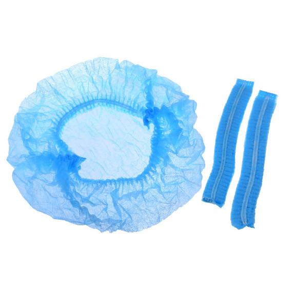 Non Woven Disposable Cap , Surgical Bouffant Cap Elastic Double Reinforcement