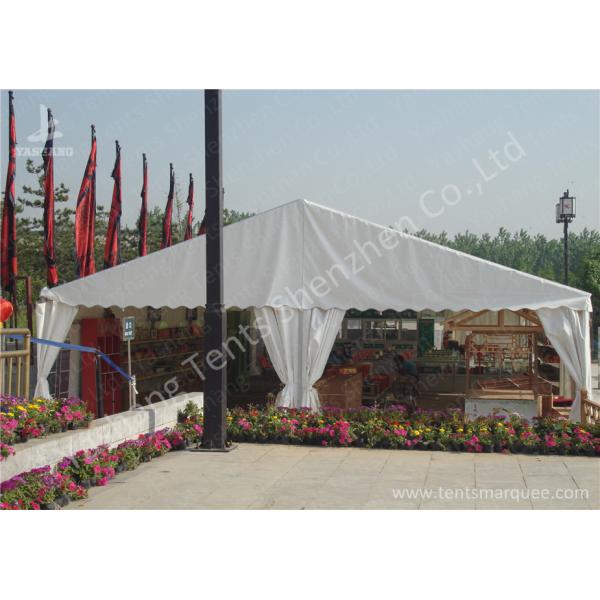 Portable Aluminum Structure Big Party Tents , Amazing White Fabric Party Marquee