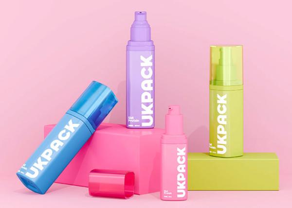 Professional Airless Bottle Series (50ml/100ml/120ml) - Dual Pump Configuration