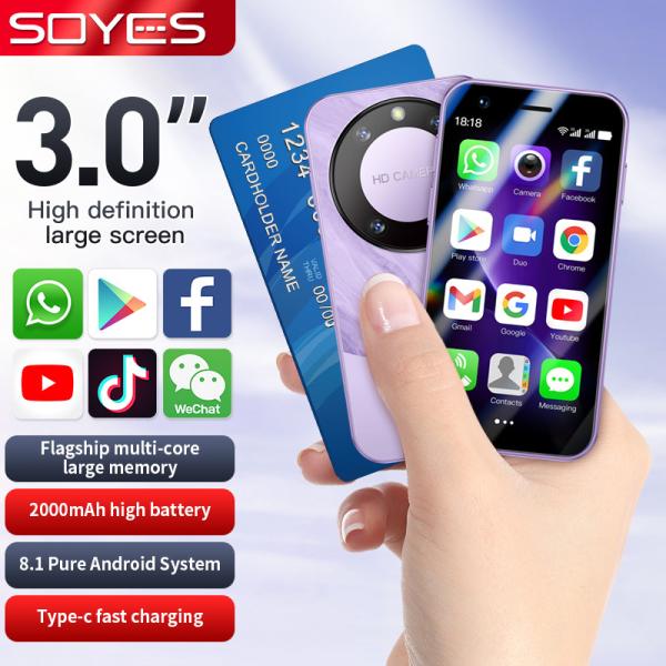 F8 Pro Max Small 3G Mobile Phones 3.0'' 1+16GB Android 8.1 Face Recognition 2000mAh Dual SIM