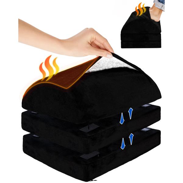 Customized Color Avalibaled 2022 Tall Adjustable Foot Rest Under Desk cushion for Warm Cozy Feet