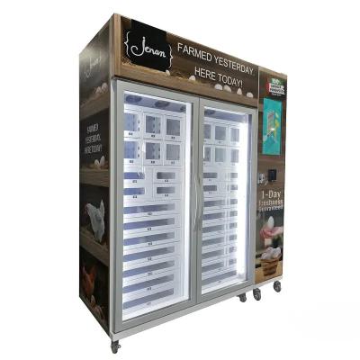 Customized 22 inch Touchscreen Egg Vending Machine with Card Reader for Fresh Farm Products