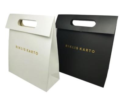 Luxury custom logo printing shopping paper bag gift packaging bag
