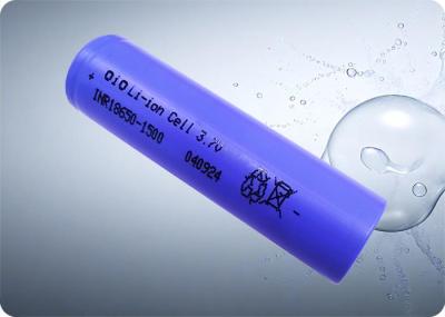 Lightweight 18650 1500mAh Battery 500 Cycles 3.7 V Rechargeable Battery 20A