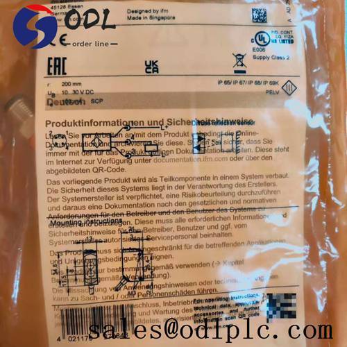 06H301 IFM Diffuse reflection sensors with background suppression O6H-FPKG/0,30m/US