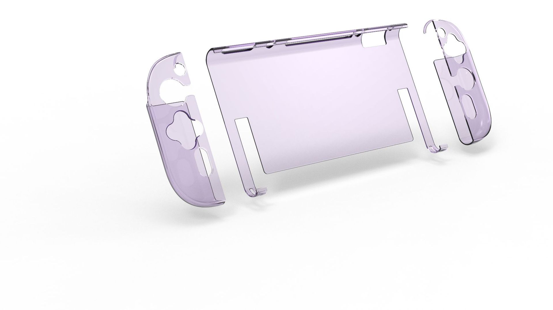 Laudtec Clear Case for Switch 2 (2025) Carrying Protective PC Case, Shockproof PC & TPU Protective Grip Cover Anti-Scratch