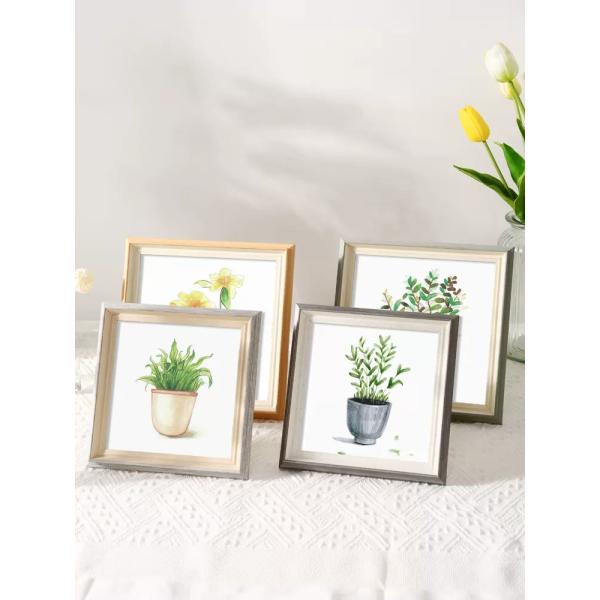 Modern Small Wooden Picture Frames MDF Wooden Wall Art Floater Frame For Home Decor