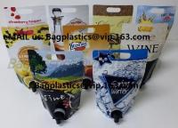 jaillissez le sac liquide de boisson de poche/catégorie comestible avec le sac de bec de bec/vin de coureur, tenez le sac /Refi de bec d'emballage de vin de coureur