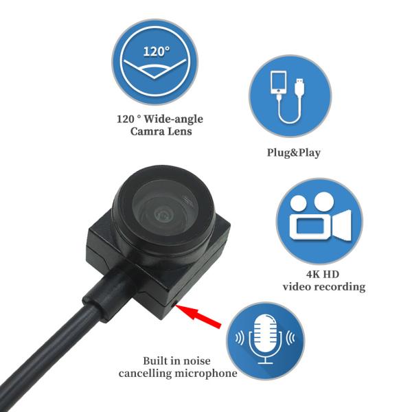 Módulo de cámara USB 4K Enfoque Fijo 8MP Cámara de Monitoreo Industrial de Alta Definición