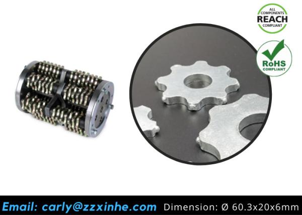 8-Sided Carbide Tipped Milling Cutters Slats 80x30x8 And In The Blastrac Von Arx Drums