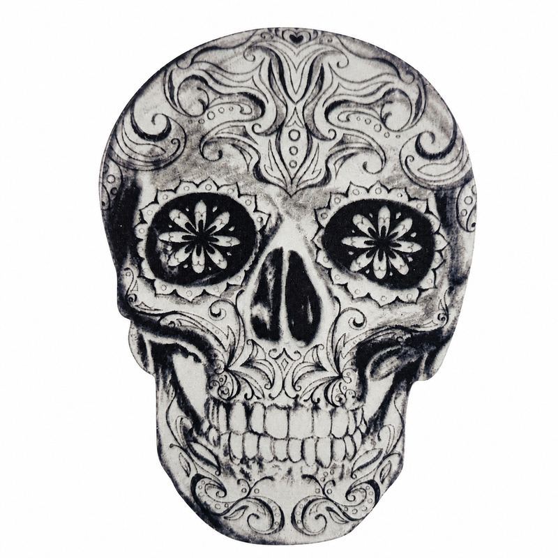 Custom Wooden Sugar Skull Halloween Wall Decoration
