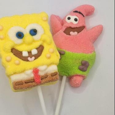 Cartoon Character Marshmallow Lollipops