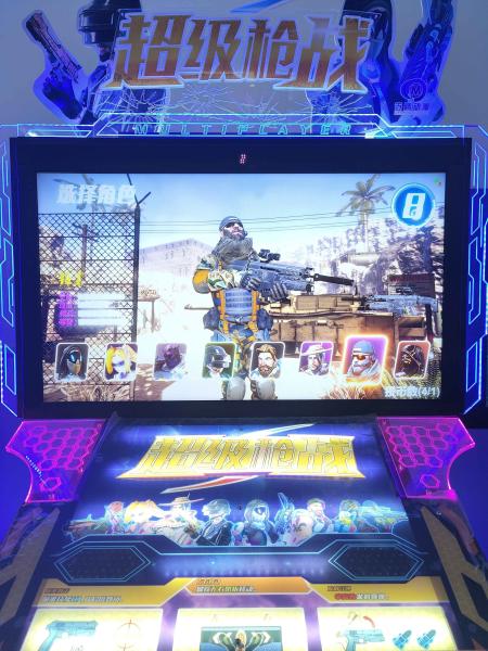 Arcade Super Disparando Disparando Pistola Moeda Operada Máquina de Jogo Vídeo Arcade Disparando Pistola Máquina