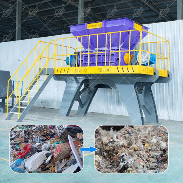 Xrido Industrial Waste Crusher for Metal Plastic Recycling