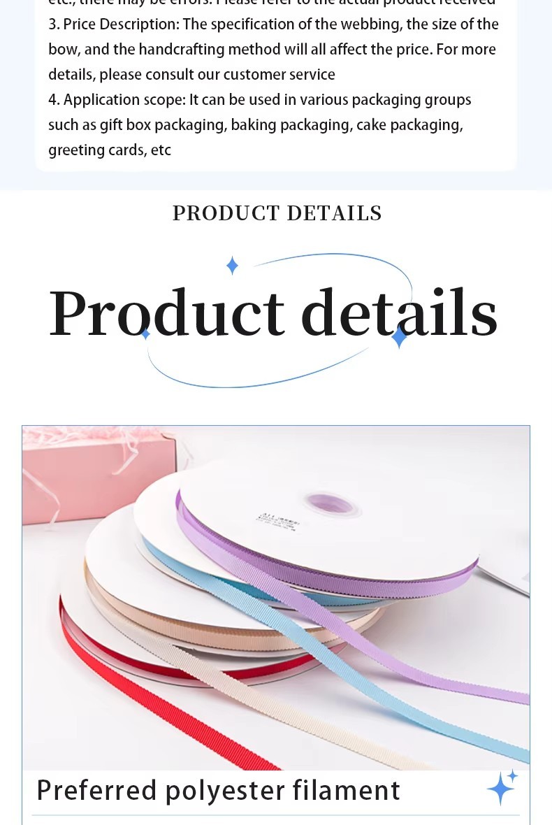 2026 Factory 196 Color 3/8Inch Petersham Ribbon Printed Ribbon Wholesale Hat Decoration Packing
