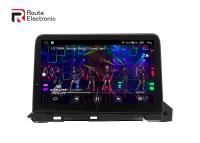 Rádio estéreo Android 9 polegadas 1280 × 720 com controle remoto GPS