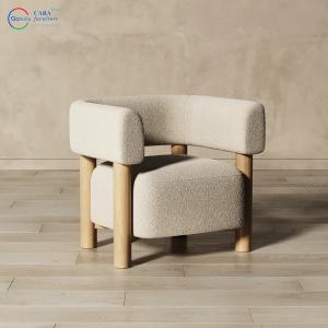 Simple Design Comfortable Indoor Wood Legs Fabric Sofa Armchair Living Room With