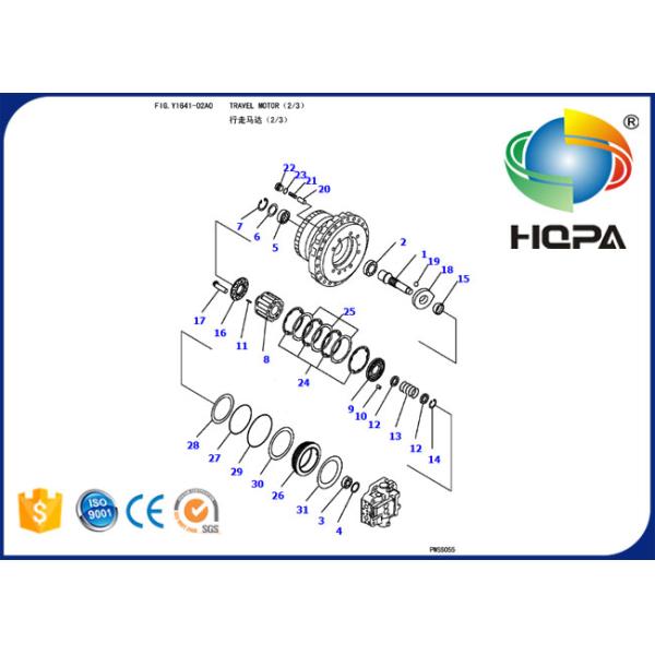 708-8H-00320KT 708-8H-00320 Travel Motor Seal Kit For Komatsu PC300-7 PC360-7