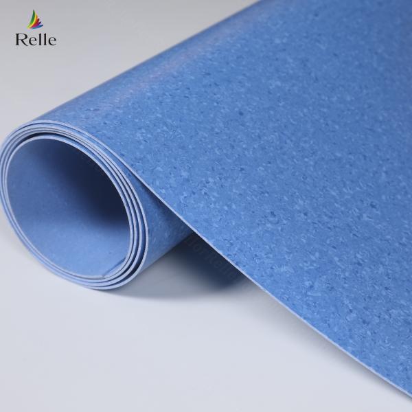 Relle personnalisable résistant au feu Vinyle homogène étanche Clinique PVC plancher roulant