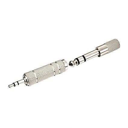 1/ 4 Inch Male to 3.5 mm Female Stereo Adapter Plus Termination Style